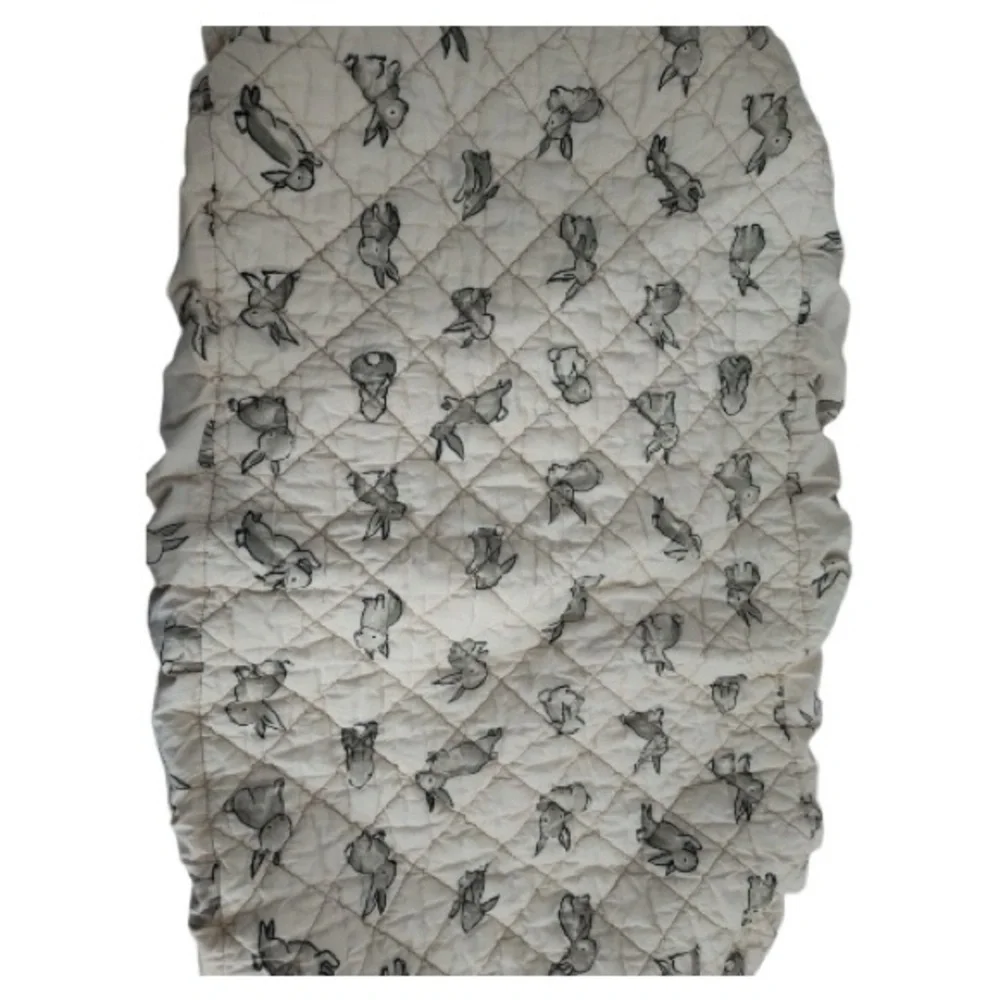 Crate & Barrel, Crate & Kids Changing Pad Cover, Bunny, Pink, Cotton​, Novelty​